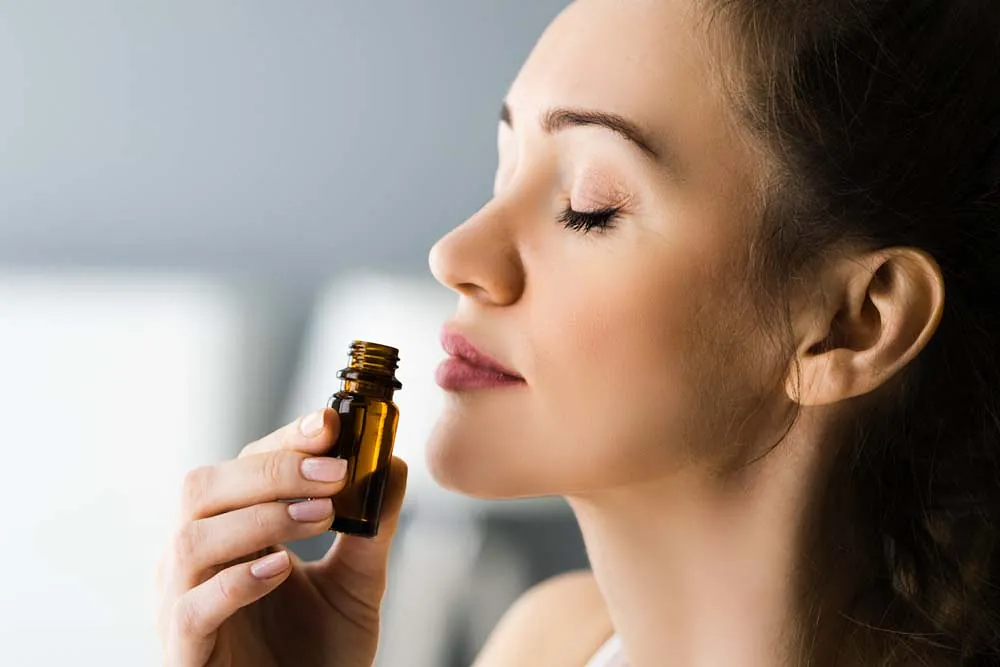 Patientin bei einer Aromatherapie in Haid in Ansfelden
